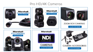 Marshall Marshall Broadcast and Professional AV Cameras available in Canada with VidCom