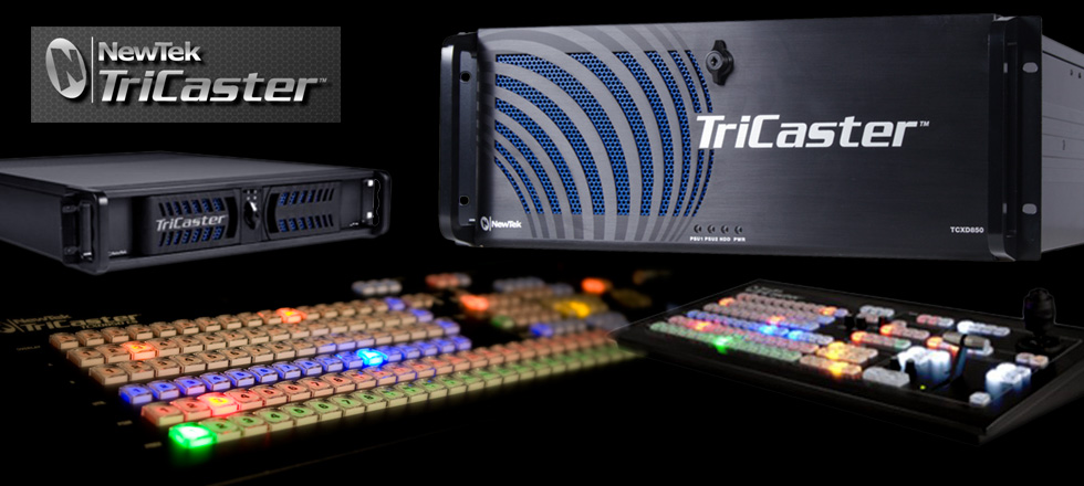 TriCaster  |  Easily and affordably in one compact, portable live production system that’s small enough to fit in a backpack, you have all the tools you need to deliver high-impact content—just like the big network studios.
