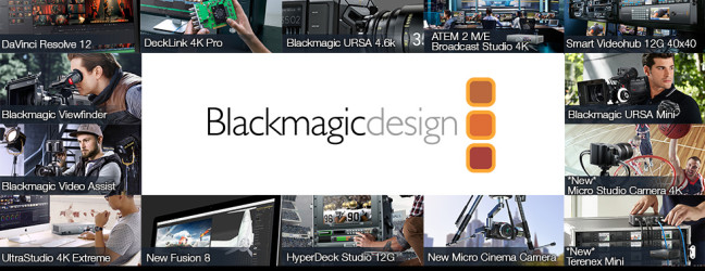 Blackmagic Design :: World’s Leading Innovators in :: Capture, Encoding, Converters, 4K Cameras, Switchers, Color Correction