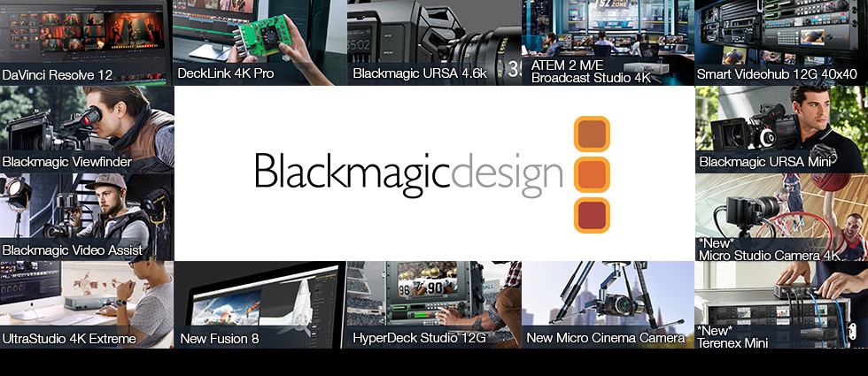 Blackmagic Design :: World’s Leading Innovators in :: Capture, Encoding, Converters, 4K Cameras, Switchers, Color Correction