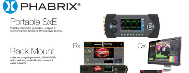 Phabrix Portable and Rackmount Waveform Vectorscopes