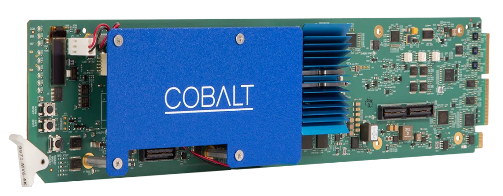 Cobalt Digital Open Gear Card available with VidCom